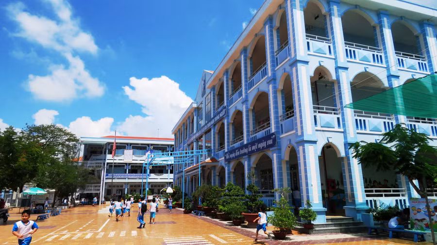 Một góc Trường TH Trần Hưng Đạo, quận Ô Môn (TP Cần Thơ)