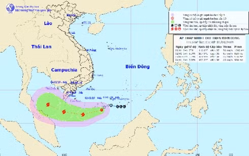 Áp thấp nhiệt đới có khả năng mạnh lên thành bão