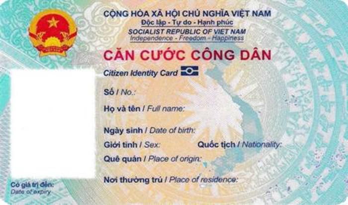 Căn cước công dân gắn chip là loại giấy tờ tùy thân quan trọng. Ảnh minh họa