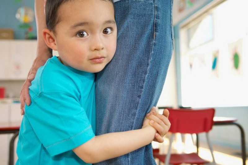 Con nhút nhát đến mức phải dỗ dành con ngoài cửa 15 phút con mới dám vào nhà người khác. Ảnh minh họa từ Internet.