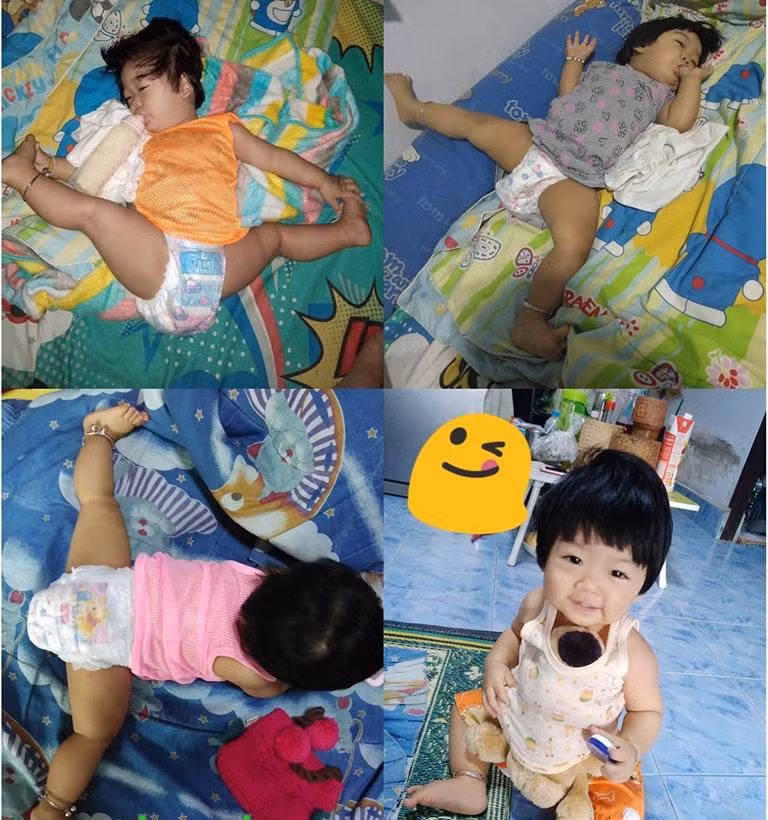 con gai ngu ngon lanh tren vong, me giat thot minh khi nhin ki hon - 7