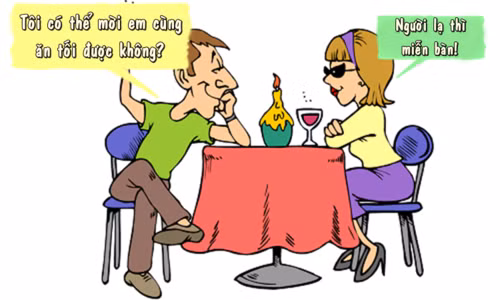 Người đẹp sốc vì cách trai lạ mời ăn