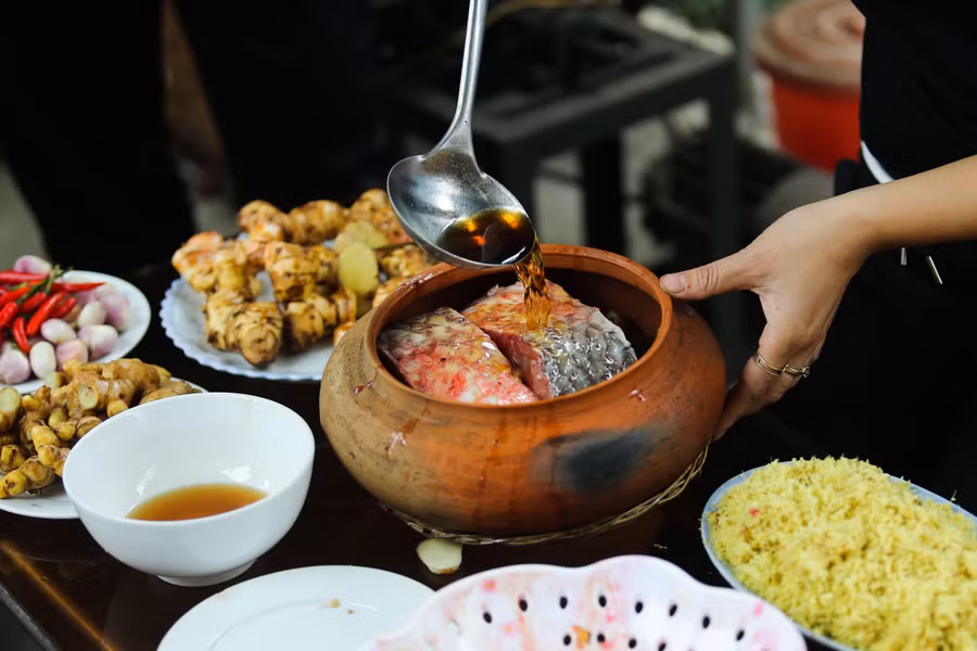 Đặc biệt nước mắm để kho cá được các gia đình đặt riêng.