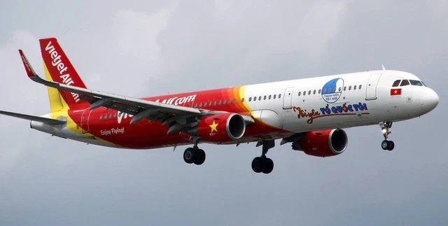 Chiếc chuyên cơ của Vietjet đón đội tuyển U23 Việt Nam về nước