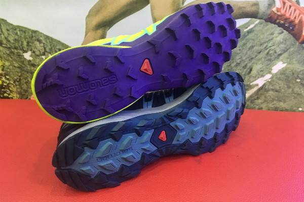 Chất liệu cao su và hình dáng gai của đế giày khác nhau tùy vào địa hình mà bạn chạy trail. Chất liệu cao su và hình dáng gai của đế giày khác nhau tùy vào địa hình mà bạn chạy trail. Ảnh: Cẩm Anh