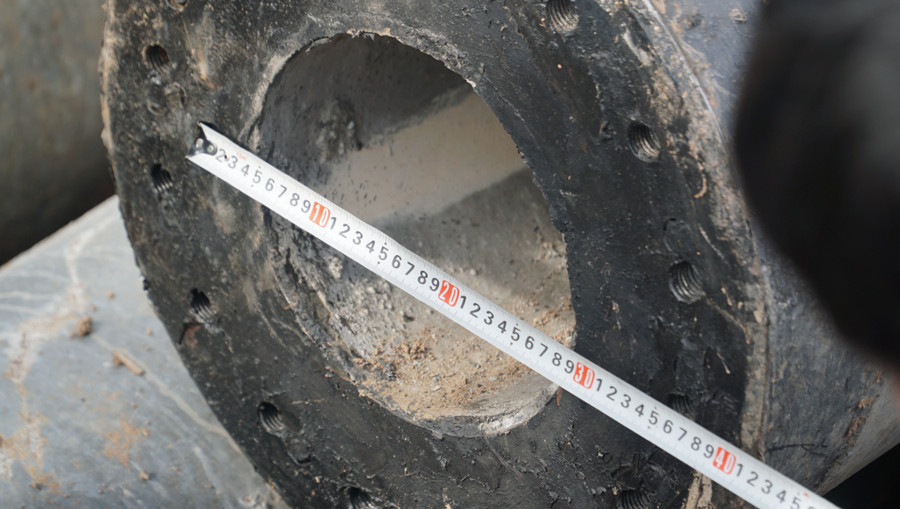 Kích thước trụ bê tông rỗng.