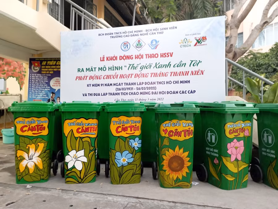 Đoàn trường Cao đẳng Nghề Cần Thơ ra mắt mô hình "Thế giới xanh cần tôi".