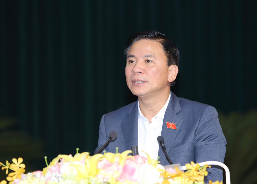 Ông Đỗ Trọng Hưng, Bí thư Tỉnh ủy, Chủ tịch HĐND tỉnh Thanh Hoá khẳng định sẽ kiên quyết điều chuyển vốn các dự án thực hiện chậm. (Ảnh: MH) Ông Đỗ Trọng Hưng, Bí thư Tỉnh ủy, Chủ tịch HĐND tỉnh Thanh Hoá khẳng định sẽ kiên quyết điều chuyển vốn các dự án thực hiện chậm. (Ảnh: MH)