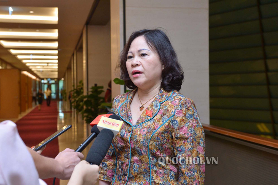 Đại biểu Ngô Thị Minh. Ảnh: IT Đại biểu Ngô Thị Minh. Ảnh: IT