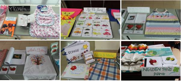Triển lãm các giáo cụ Montessori đơn giản do học viên khóa 8 thực hiện.