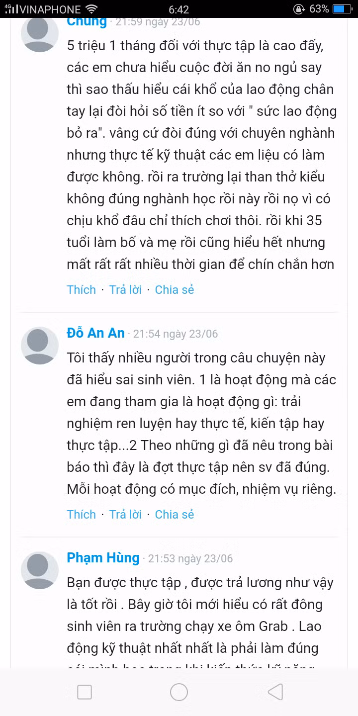 Những bình luận trên các phương tiện truyền thông báo chí