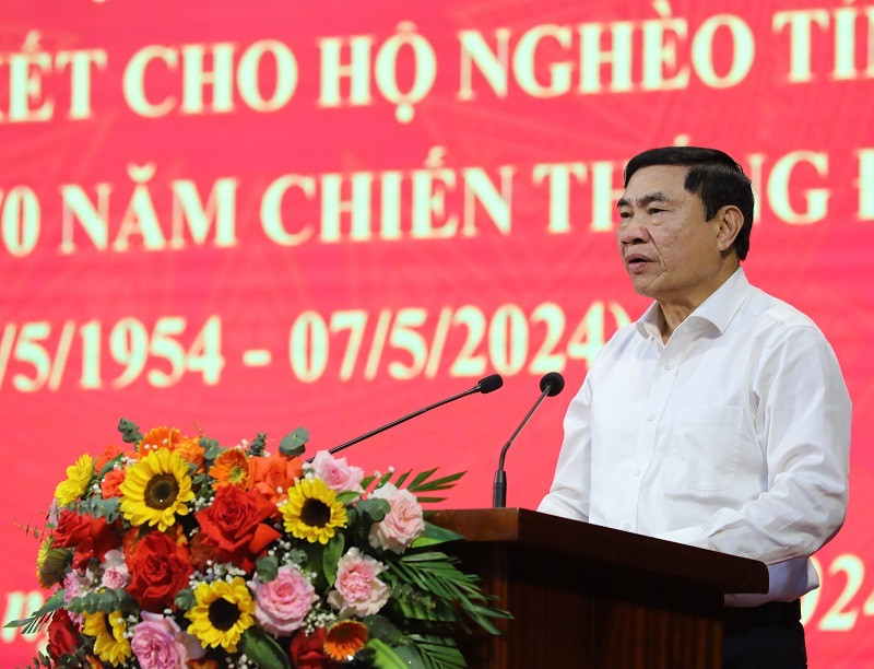 Ông Trần Quốc Cường, Bí thư Tỉnh uỷ Điện Biên phát biểu tại hội nghị. Ông Trần Quốc Cường, Bí thư Tỉnh uỷ Điện Biên phát biểu tại hội nghị.