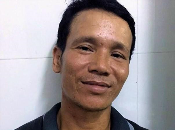 Nguyễn Tiến Hùng tại cơ quan điều tra. Ảnh: Công an cung cấp.