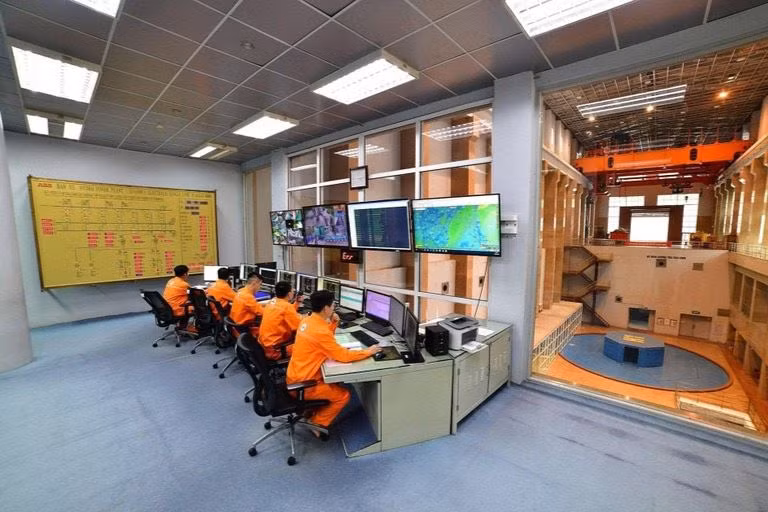 Phòng điều khiển trung tâm Nhà máy Thuỷ điện Bản Vẽ.