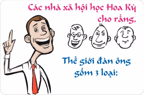 Thế giới có 3 loại đàn ông
