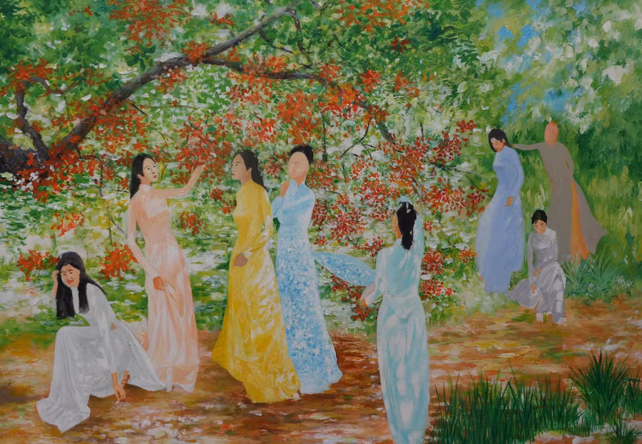 Nét đẹp dịu dàng của những cô gái trong ‘Vườn xuân rực rỡ’