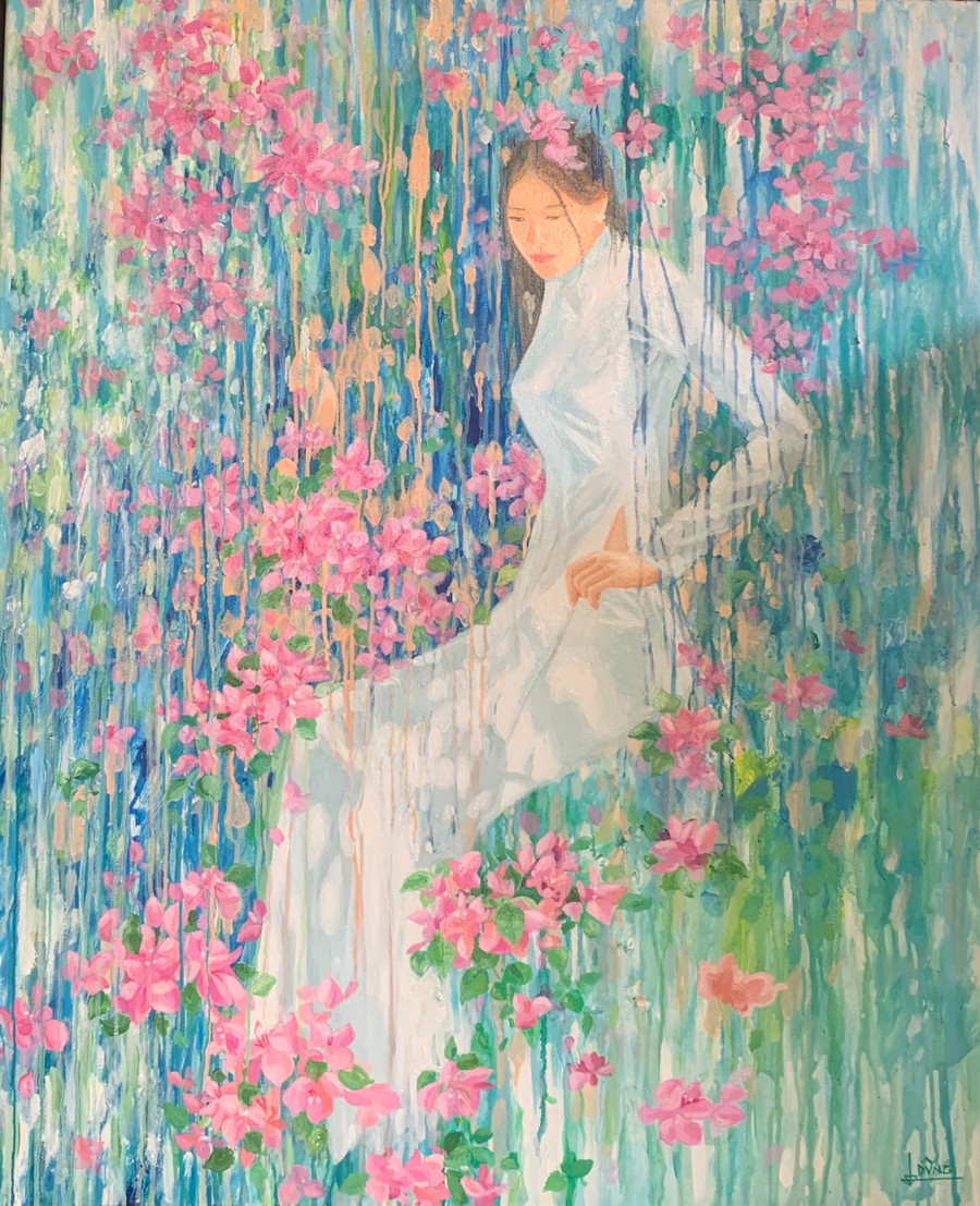 Vẻ đẹp phương Đông trong tranh Trần Hữu Dũng.