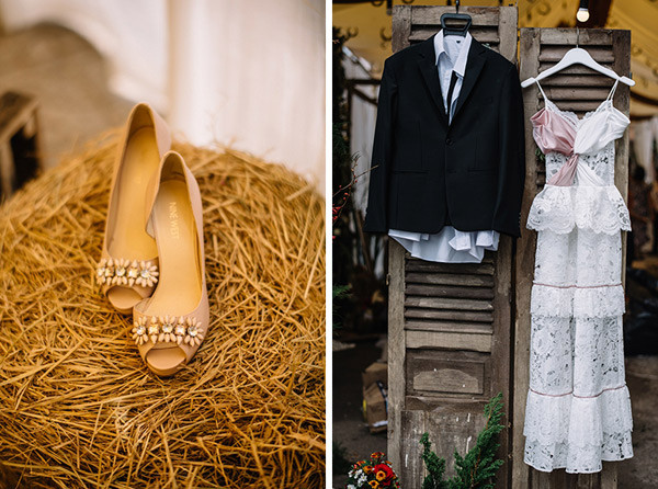 Chuyện tình cặp đôi yêu 1 thập kỉ đem gỗ, rơm, lá vào ảnh tiệc cưới ảnh 15