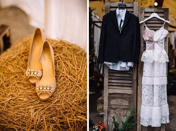Chuyện tình cặp đôi yêu 1 thập kỉ đem gỗ, rơm, lá vào ảnh tiệc cưới ảnh 15
