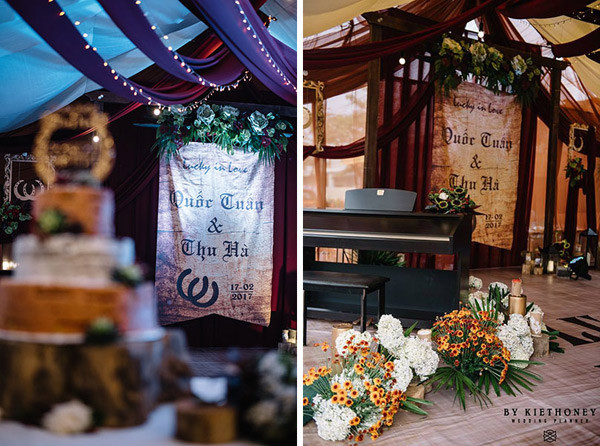 Chuyện tình cặp đôi yêu 1 thập kỉ đem gỗ, rơm, lá vào ảnh tiệc cưới ảnh 13