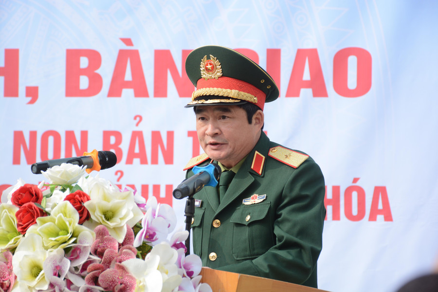 Thiếu tướng Ngô Thanh Hải &quot;Công trình điểm Trường Mầm non bản Tình thể hiện tình cảm, trách nhiệm của cán bộ, chiến sĩ Quân đội nhân dân Việt Nam đối với thế hệ tương lai của đất nước.