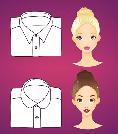 Khi mua áo, bạn thường ít để ý tới kiểu dáng cổ áo nhưng đây là một thiếu sót tệ hại. Nếu chú tâm hơn tới chi tiết này, bạn có thể làm nổi bật gương mặt của mình. Với người có khuôn mặt to tròn, kiểu cổ hẹp vừa vặn sẽ khiến mặt có vẻ thanh mảnh hơn. Với người có khuôn mặt gầy gò, kiểu cổ tròn sẽ tạo cảm giác đầy đặn hơn.