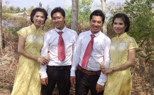 Tháng 5/2016, cặp song sinh Châu Diễm Kỳ và Châu Diễm Phong ở Lâm Hải (Năm Căn, Cà Mau) lấy cặp song sinh Lê Ngọc Huyền và Lê Huyền Trân. Sự đặc biệt này khiến đám cưới của họ thu hút sự chú ý, rất đông người đến xem cô dâu, chú rể. Thời điểm đó, không ít người tò mò sau này hai cặp có con thì các bé trông như thế nào.