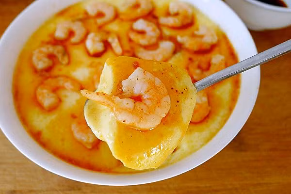 món trứng, món tôm, trứng hấp tôm