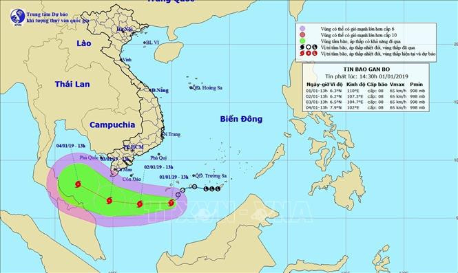 Áp thấp nhiệt đới mạnh lên thành bão số 1