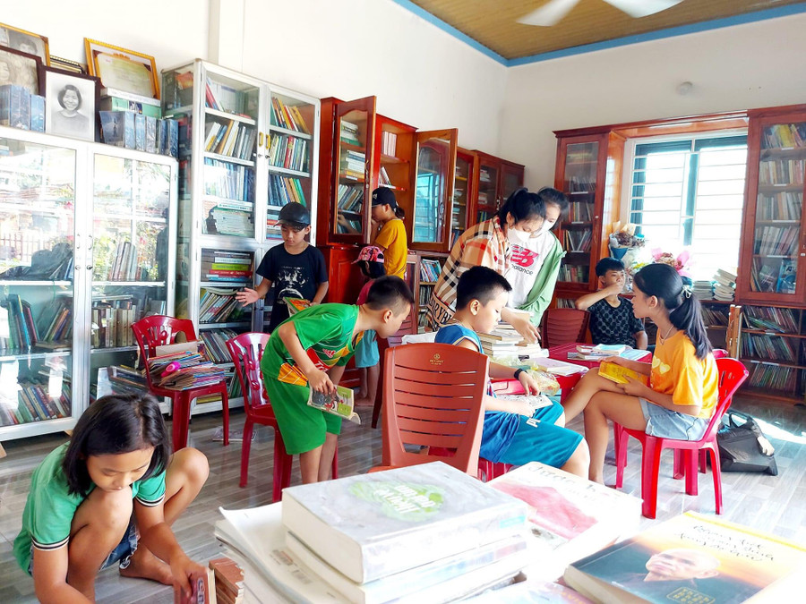 Thư viện Thúy Nga trở thành điểm đến quen thuộc của các bạn nhỏ. (Ảnh: NVCC) Thư viện Thúy Nga trở thành điểm đến quen thuộc của các bạn nhỏ. (Ảnh: NVCC)