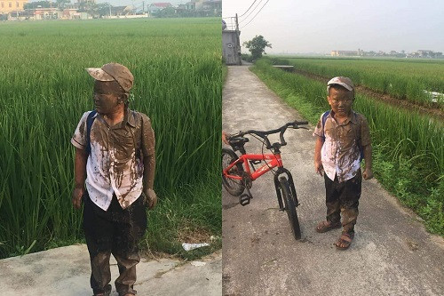 Con đường đến trường khó quên. Con đường đến trường khó quên.