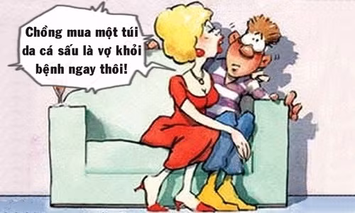 Chữa bệnh cho vợ bằng túi da 