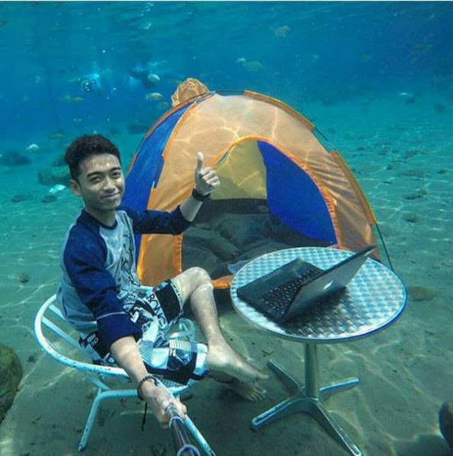 Hành động không giống ai ảnh 2 Hành động không giống ai của con người buồn cười - Hình 2