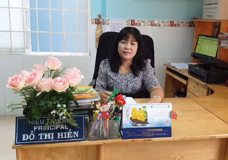 Cô Đỗ Thị Hiền - Hiệu trưởng Trường Giáo dục chuyên biệt Tương Lai - Quận 1, TPHCM. Ảnh: NVCC