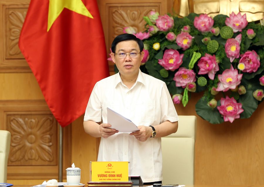 Phó Thủ tướng Vương Đình Huệ phát biểu tại cuộc họp