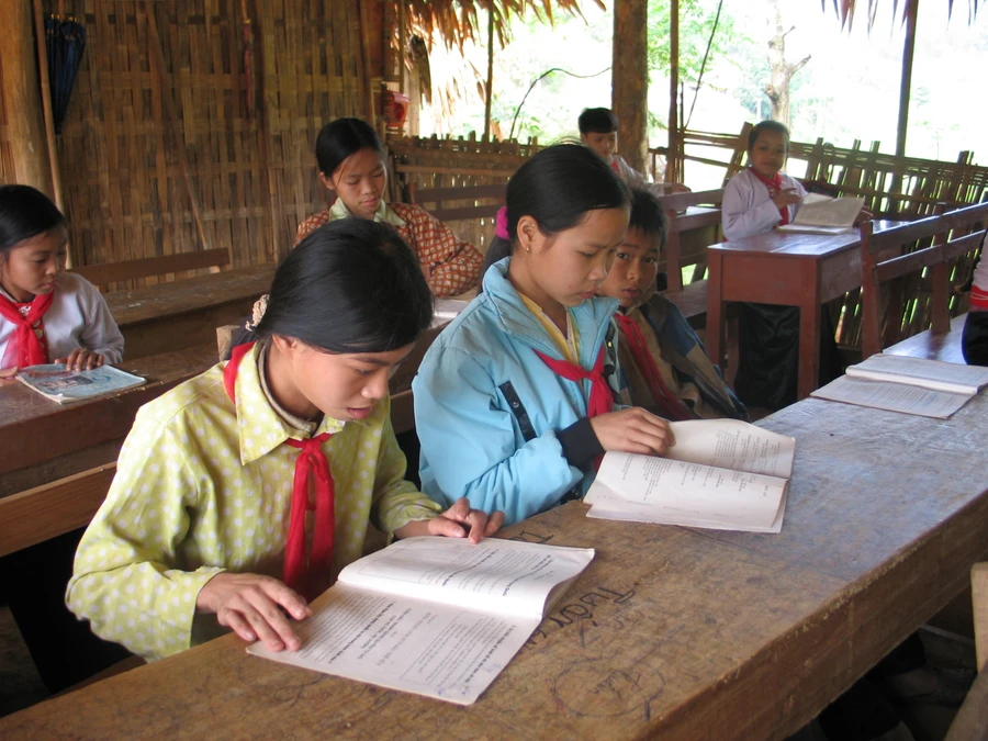 Phòng học tạm đang được kiên cố hóa tại các địa phương, vùng khó khăn. Ảnh: Đức Chiêm