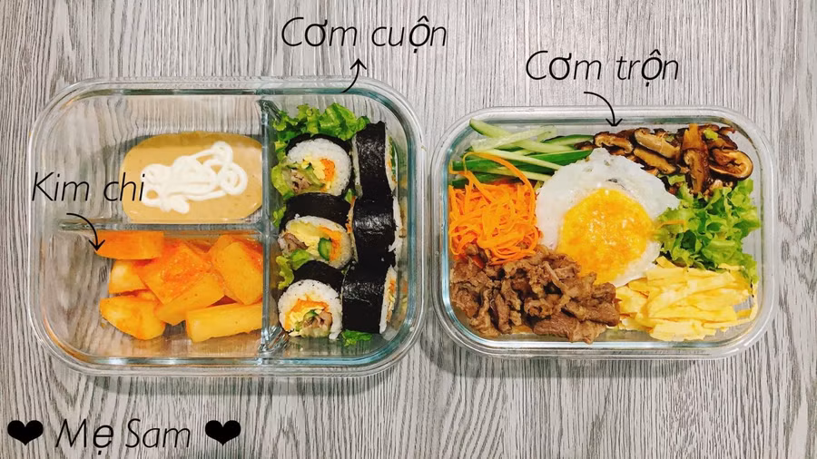 Ngon mắt những hộp cơm trưa “vợ người ta” nấu cho chồng mang đi làm mùa dịch ảnh 5