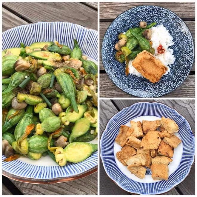 Mâm cơm giản dị Tăng Thanh Hà nấu cho con của mình