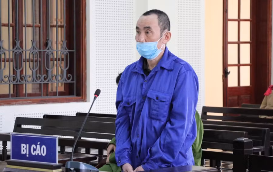 Bị cáo Hà Văn Đức tại phiên tòa. 