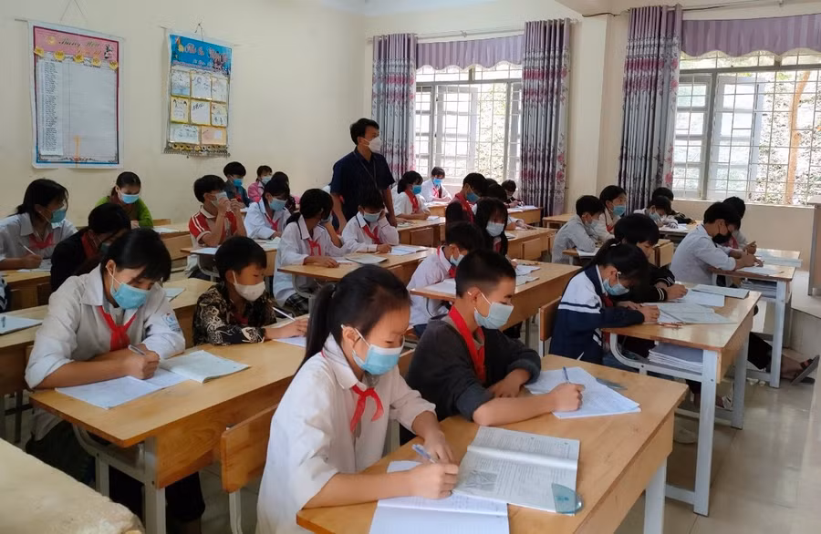 Chất lượng giáo dục trường phổ thông DTBT THCS Nậm Pì ngày càng được nâng cao.