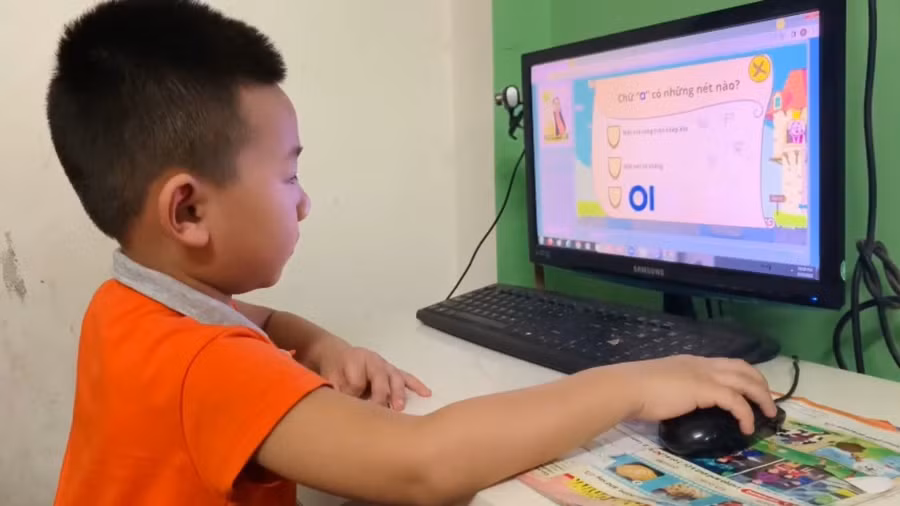 Mỗi phần mềm của cô Hiền khi áp dụng cho trò đều được cài đặt về thời gian sử dụng để tránh trẻ quá sa đà mà quên thời gian cho các hoạt động khác.