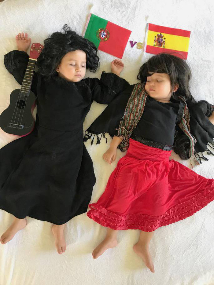 Tây Ban Nha - Bồ Đào Nha: Mục đích của người mẹ này là muốn biết nhiều hơn về các nền văn hoá khác nhau và tôn vinh từng quốc gia.