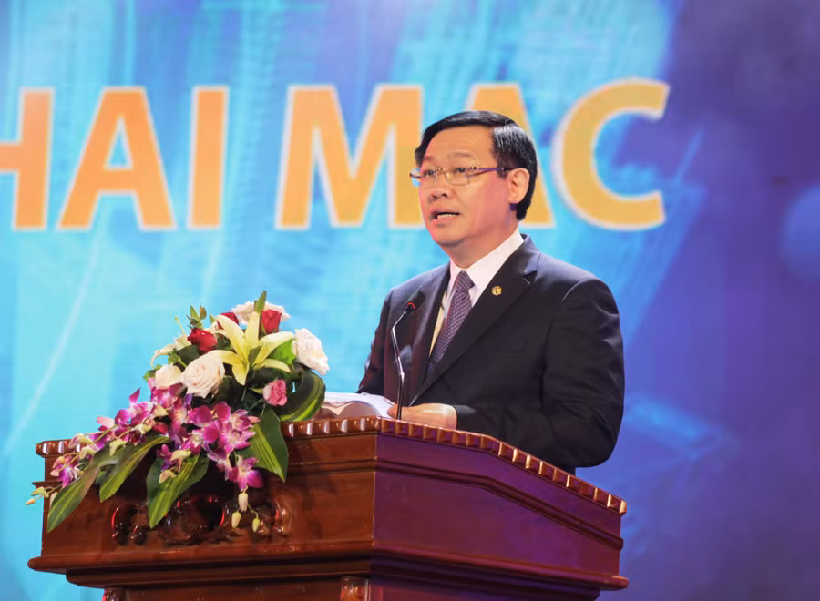 Phó Thủ tướng Vương Đình Huệ phát biểu tại Lễ khai mạc Liên hoan Phát thanh toàn quốc lần thứ 13