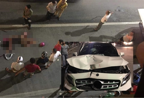 Hiện trường vụ tai nạn khiến 2 phụ nữ tử vong ở hầm Kim Liên. Hiện trường vụ tai nạn khiến 2 phụ nữ tử vong ở hầm Kim Liên.