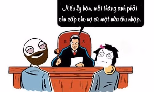 Vui sướng vì chu cấp cho vợ cũ 