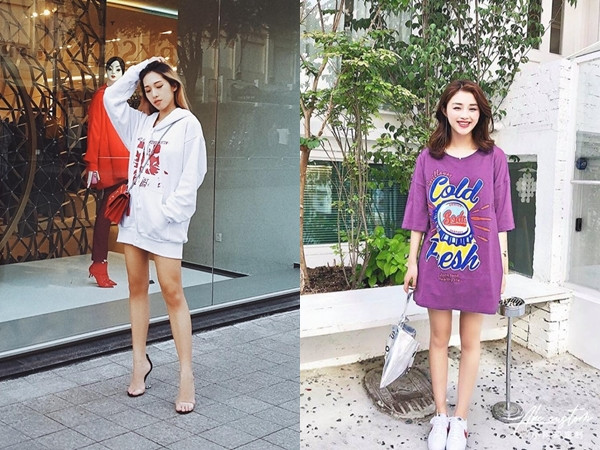 5 công thức mặc đẹp giúp nàng nấm lùn xinh tươi, chân dài miên man ảnh 5 Chỉ với một chiếc áo dáng dài hay áo oversized cùng đôi giày cao gót là bạn đã bắt kịp trào lưu thời trang cá tính đang được ưa chuộng hiện nay - Ảnh minh họa: Internet