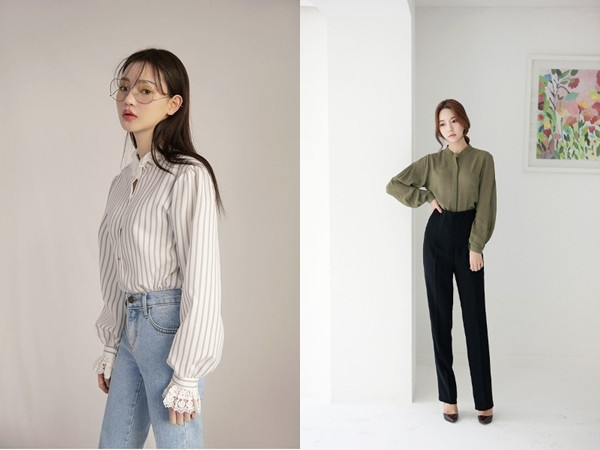 5 công thức mặc đẹp giúp nàng nấm lùn xinh tươi, chân dài miên man ảnh 3 Áo sơ vin và quần cạp cao là công thức giúp