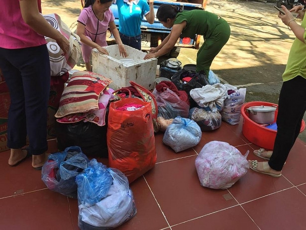 con lu da qua nhung lanh ve roi hoc sinh vung lu can lam ao am chan man