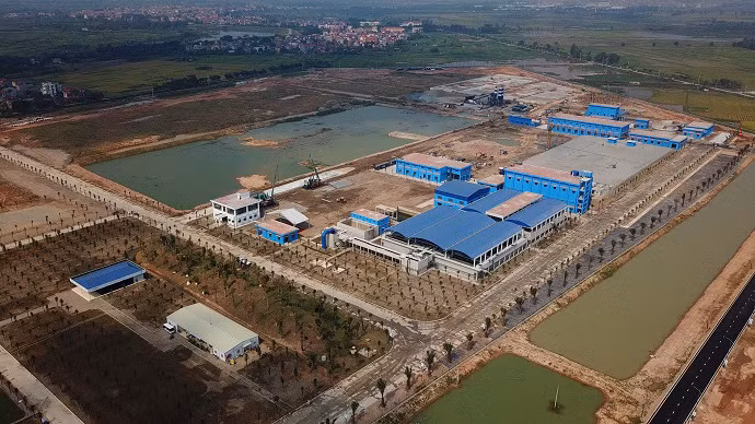 Nhà máy nước sạch sông Đuống. Ảnh: Dân Việt.