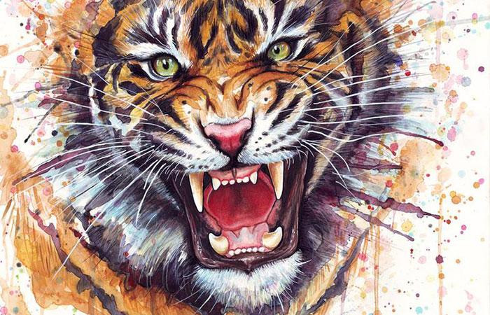 Không nên chọn những bức tranh hình thú dữ để treo trong nhà. Không nên chọn những bức tranh hình thú dữ để treo trong nhà.